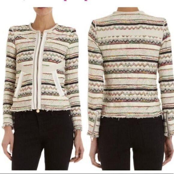 Iro Womens Elomi Zip-Front multicolor Jacket size small - Picture 10 of 16
